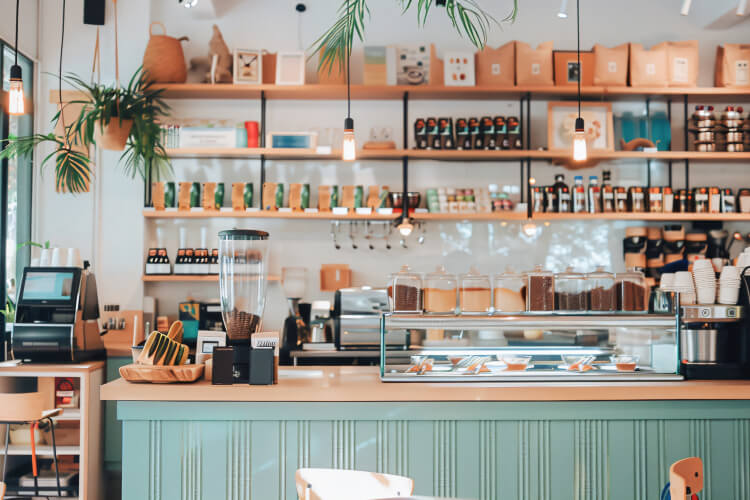 カフェ店内の画像